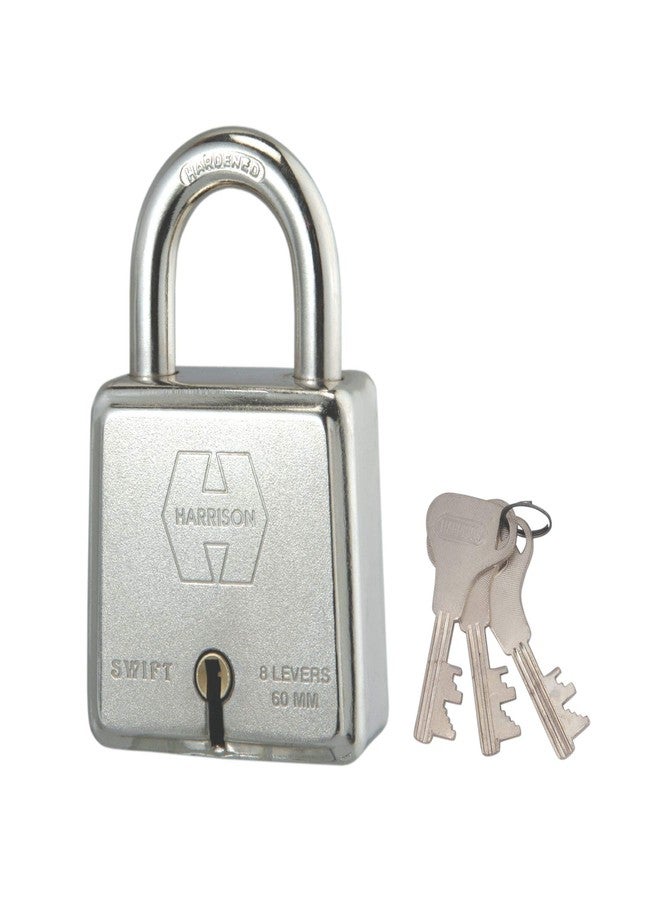 Harrison Padlocks/Square Padlock 75mm 10 Lever with 3 Keys 5564-Rakshak Pack of 1/Padlock, Padlocks, Locks for Home, Locks for Main Door, gate - Image 4